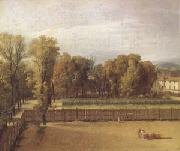 View of the Garden of the Luxembourg Palace (mk05) Jacques-Louis  David
